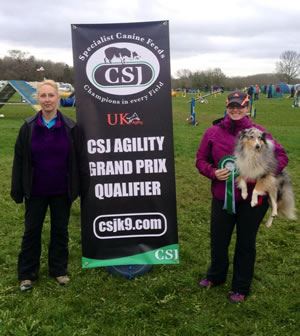 Apryl and Breeze at Lydiard Agility Show